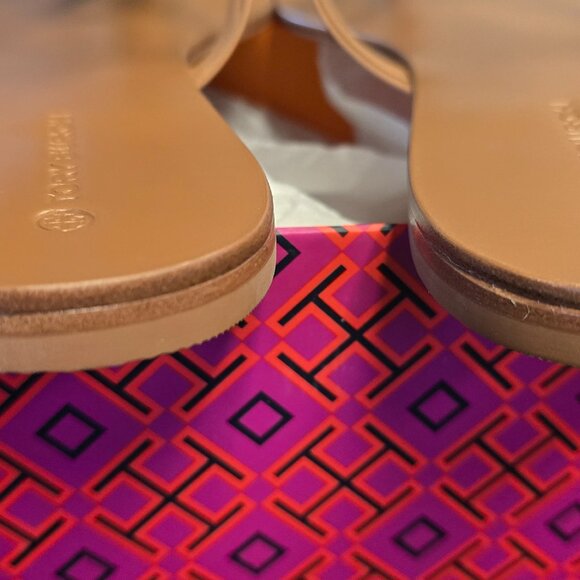 Tory Burch Crystal Miller Sandal Style 73953 Carmen Tan - Picture 6 of 7